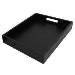 Large Black Wooden Tray for decoration and indoor use Large Black Wooden Tray for decoration and indoor use