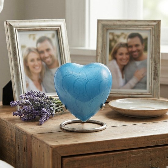 Funeral Cremation Urn Heart Shape | Human Ashes Cremation Urn | Heart Cremation Urn | Affordable Adult Urn