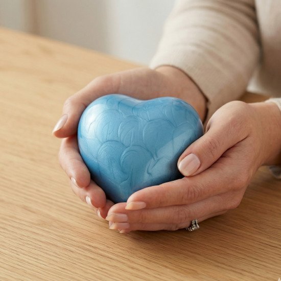 Funeral Cremation Urn Heart Shape | Human Ashes Cremation Urn | Heart Cremation Urn | Affordable Adult Urn