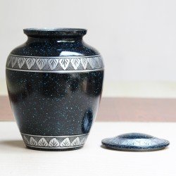 Funeral Cremation Urn | Human Ashes Cremation Urn | Galaxy Cremation Urn | Affordable Adult Urn | Large 10.5" | with Velvet Bag