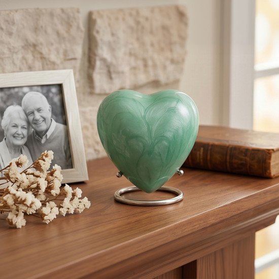 Funeral Cremation Urn Heart Shape | Human Ashes Cremation Urn | Heart Cremation Urn | Affordable Adult Urn