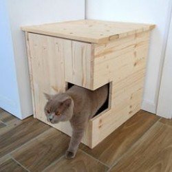 Wooden Pet Home by AxeandScrew