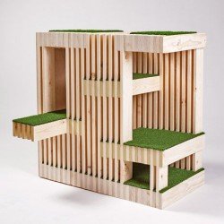 Wooden Pet Home by AxeandScrew