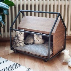 Wooden Pet Home by AxeandScrew
