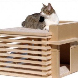 Wooden Pet Home by AxeandScrew