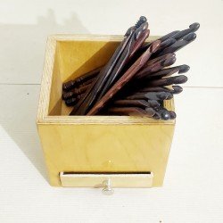 Wooden Crochet Hook Organizer with drawer, Crochet Hooks workstation