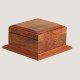 Royal Black and Natural Rosewood Handmade Wooden Urn Box | Beautiful Hardwood Funeral Cremation Ash Urn Memorial Box 