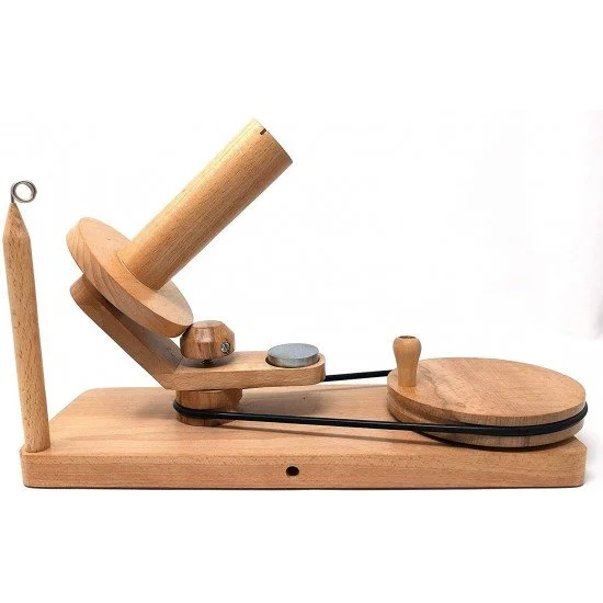 ooden Yarn Ball Winder - Handcrafted Large Yarn Winder for Knitting (  Antique )