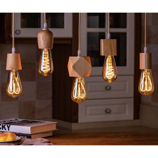 Wooden Pendant Lights Modern Lamps, Dinning Area Lamps, Pendant Lamps, Ceiling Lights, Living Room/Restaurant/Bar Light (No Bulb)