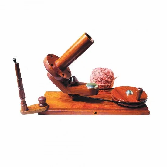 Wooden Yarn Ball Winder - Handcrafted Large Yarn Winder for Knitting &  Crocheting - Hand Operated Heavy Duty Natural Ball Winder (Rosewood)