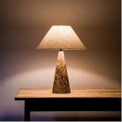 Hand Carved Heavy Wooden Table Lamp Lamps, Bedside Lamps, Corner Lamps, Living Room/Restaurant/Bar Lamp (No Bulb)
