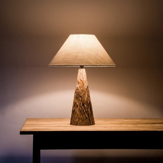 Hand Carved Heavy Wooden Table Lamp Lamps, Bedside Lamps, Corner Lamps, Living Room/Restaurant/Bar Lamp (No Bulb)