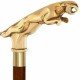 Walking Stick Made of Solid Brass Walking Cane for Wedding Ceremony Designer Brass Jaguar Head Handle