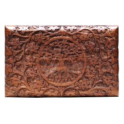 Tree of Life - Handmade Rosewood Urn Box | Beautiful Hardwood Funeral Cremation Ash Urn Memorial Box