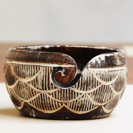 Antique Handmade Beautiful Wooden Yarn Bowl - Preventing Slipping and Tangles, Handmade Knitting Bowl, Gift for Knitting Lovers, Mother etc Antique Handmade Beautiful Wooden Yarn Bowl - Preventing Slipping and Tangles, Handmade Knitting Bowl, Gift for Knitting Lovers, Mother etc