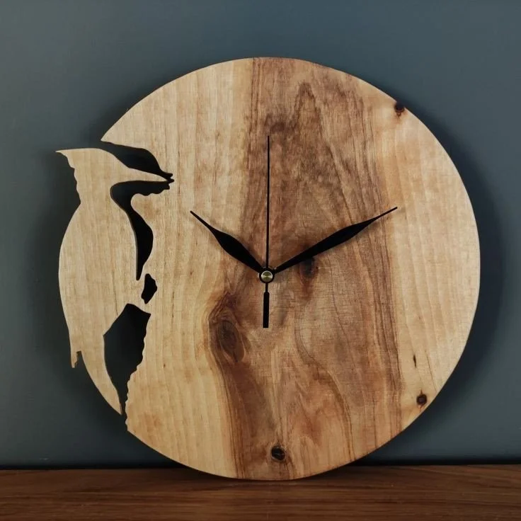Humming bird Lazer Cut Modern Wall Clock, Symbol of joy, healing