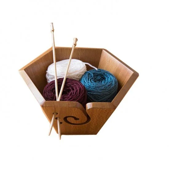 Yarn Bowl Wooden Yarn Bowl For Crocheting No Tangling Wool